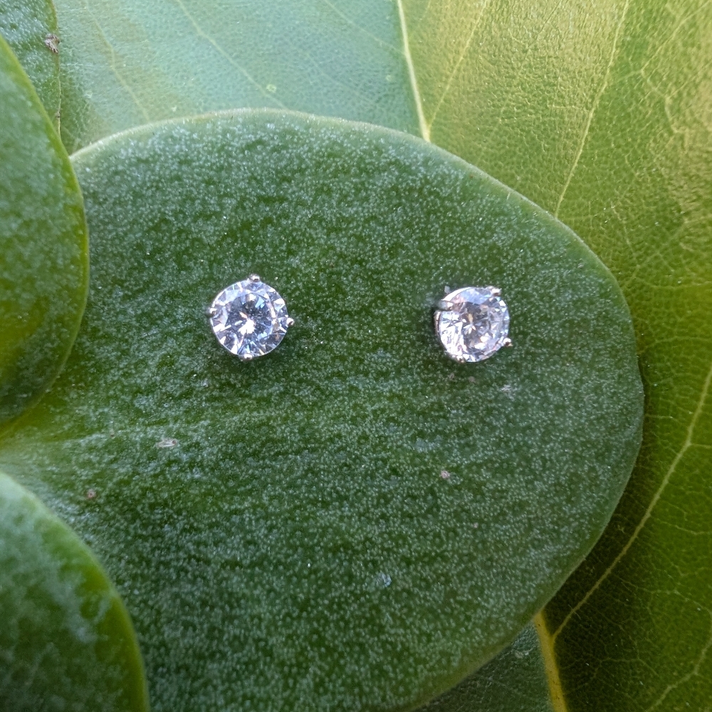 Elegant Sterling Silver Stud Earrings
